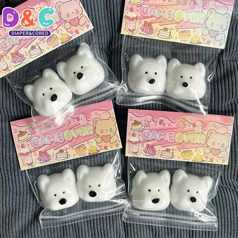 Cute Little Dog Head  oy Lovely Squeeze Slow Rebound Toy Cartoon Soft Mochi Toys Stress Release Hand Relax Gifts