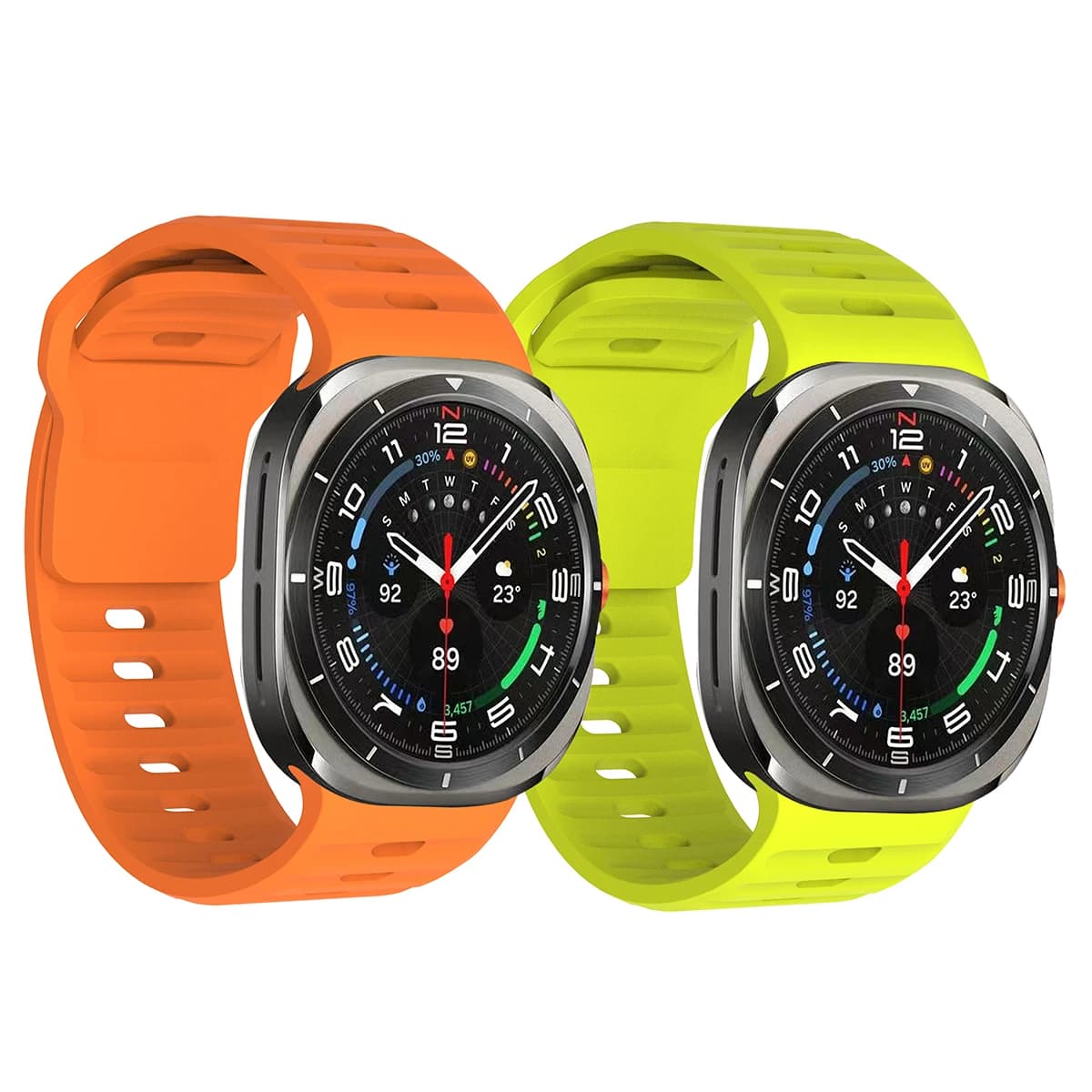 Galaxy Watch Ultra Strap Sport Silicone Accessories correa Bracelet For Samsung Galaxy Watch 7 ultra band 47mm smart watchband