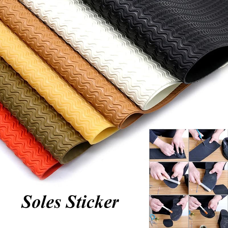Full Shoe Sole Protector Anti-slip Rubber Shoe Soles Repair Outsoles Pads Self-adhesive Shoe Care Bottom Patch Sole Stickers