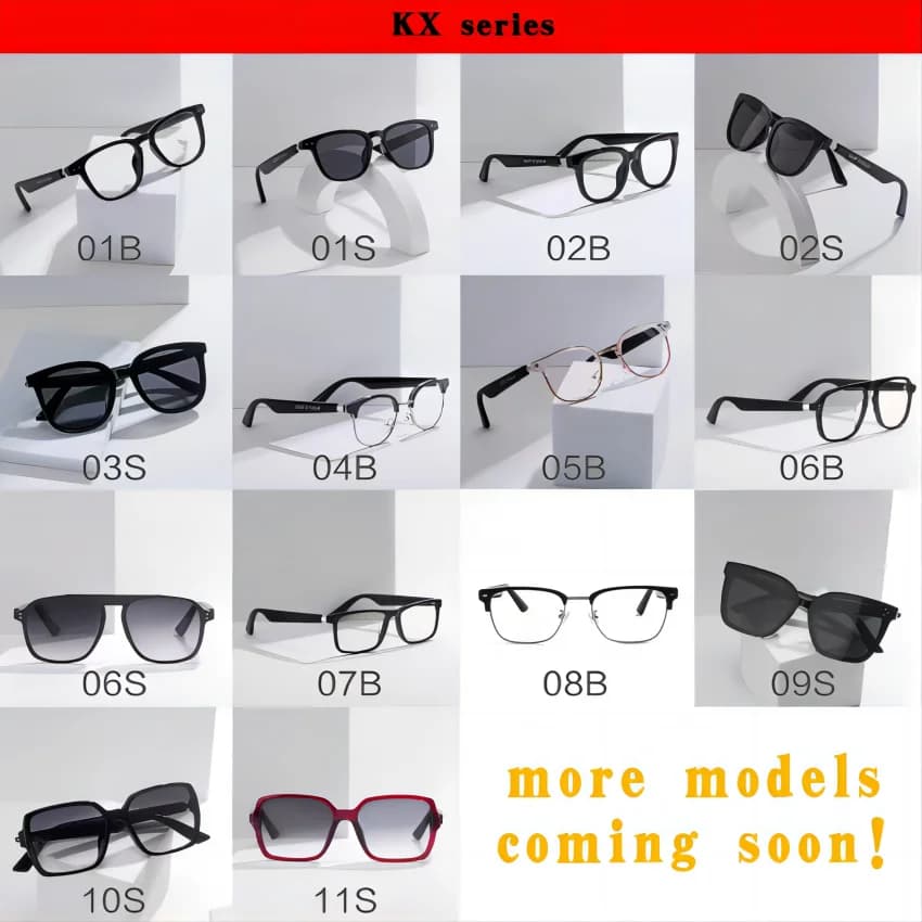 Smart glasses air conduction glasses headset glasses wireless waterproof with microphone sports listening to music voice assista