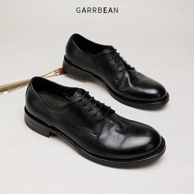 Business leather men's breathable and versatile high-end top layer cowhide formal wear casual commuting wedding shoes