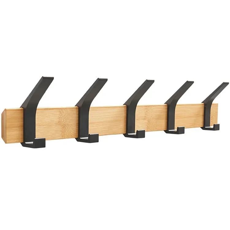 Stylish Nordic Fashion Coat Rack Wall Mount Hanger with Hooks for Clothes Keys Hats Hallway Living Room Furniture Decor