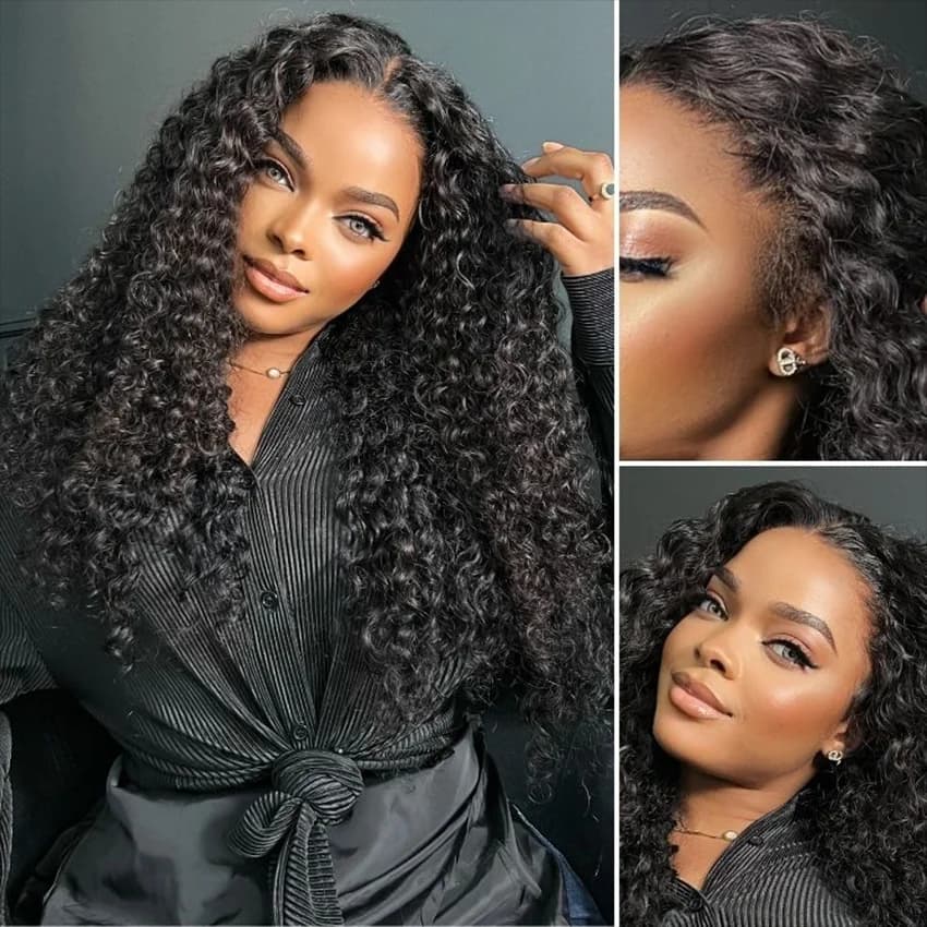 Curly Frontal Wigs 13x4 Transparent Lace Front Wigs Brazilian Deep Wave 5x5 Closure Wig 30inch Lace Frontal Wig Pre Plucked