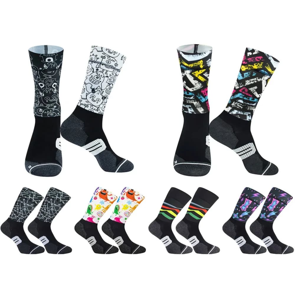 Compression 2024 Sport Socks Anti Bicycle Bike Slip Sock Professional Men And Women Street Sports Socks Racing Cycling Socks