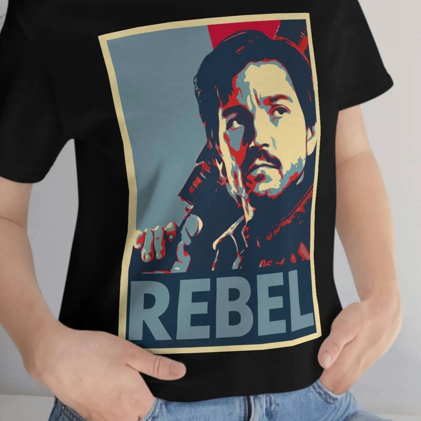 Cassian Andor Rebel T Shirt Available In Red Black a