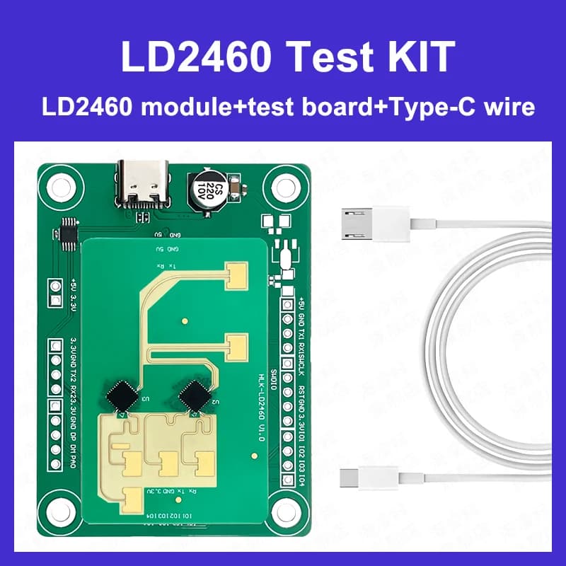 24G 2T4R LD2460 Smart Home Human Presence Distance Tracking Sensor Motion Module HLK-LD2460