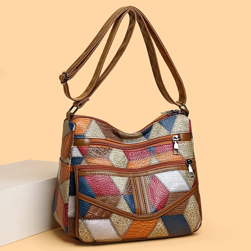 Vintage Underarm Shoulder Bags PU leather for Women Simple Style Female Bag Purse Solid Color Leather Armpit Handbag Crossbody