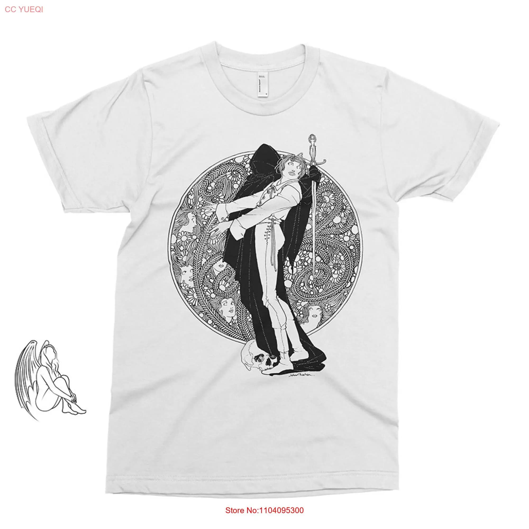 Hamlet 3 John Austen T shirt Art Illustration Illustrator Shakespeare Play Cute  long or short sleeves