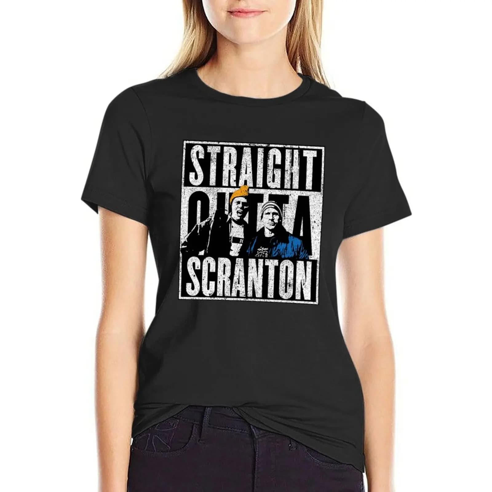 Straight Outta Scranton T-Shirt quick-drying new edition customs design your own tshirts woman