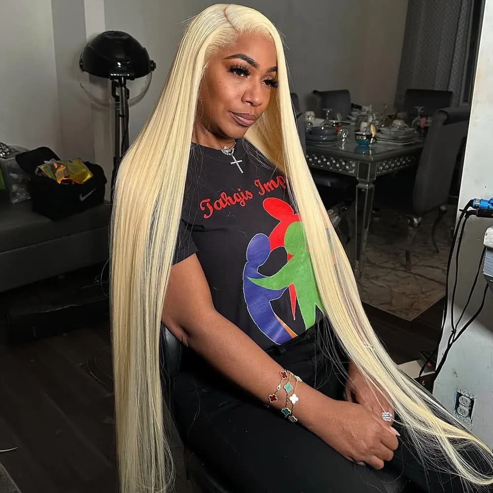 220 Density Straight Blonde 613 Hd Lace Frontal Wig 13x6 Brazilian Human Hair Wigs For Women 13x4 Lace Frontal Colored Wig