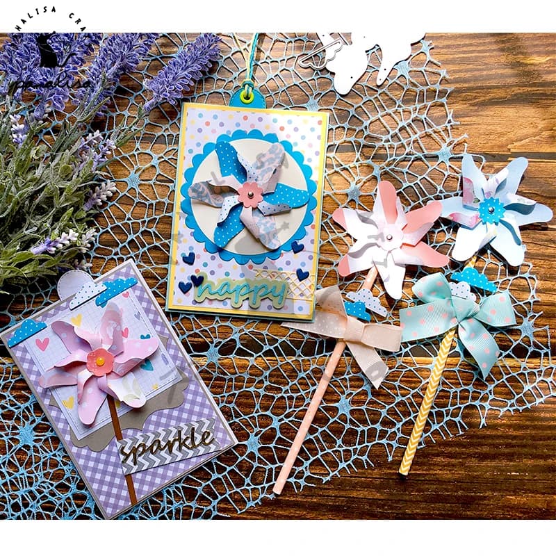 Panalisacraft Rotating Windmill Metal Cutting Dies Stencils DIY Scrapbooking/album Decorative Embossing DIY Paper Cards