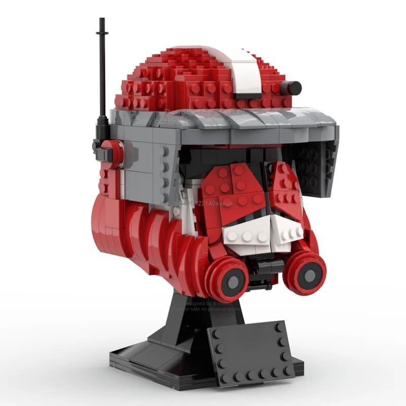 Moc 754pcs Star Battle Commander Fox Helmets Model Building Blocks Bricks Diy Education Assembly Toys for Kids Christmas Gifts