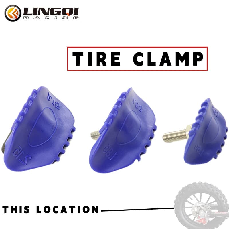 LYNNCHI Motorcycle 1.6" 1.85" 2.15" Antislip Tire Clamp Inner Tyre Tube Wheel Lock Universal For Pit Dirt Bike Accessories