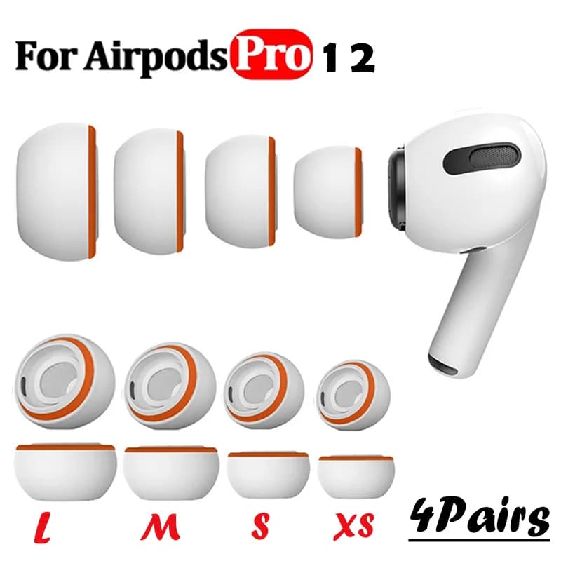 For Apple AirPods Pro 2 1 Ear Tips Memory Foam Tips Anti Slip Earbuds Ear Cushion Replacement Earphone Pads Small Medium Large