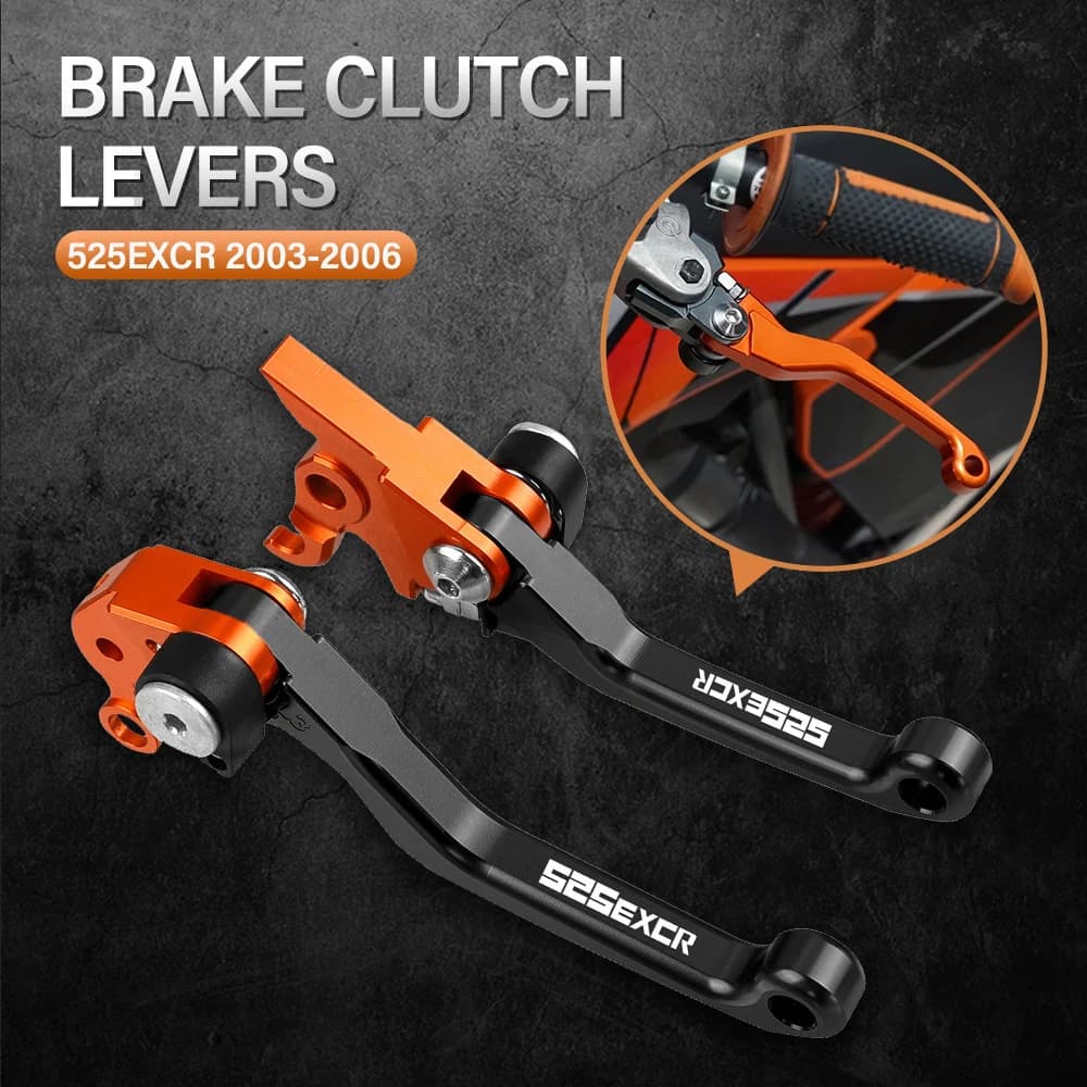 FOR 525EXCR 525 EXC-R 2003 2004 2005 2006 Motocross Foldable Pivot Dirt Bike Brake Clutch Levers Handle Lever Brakes 525EXC-R