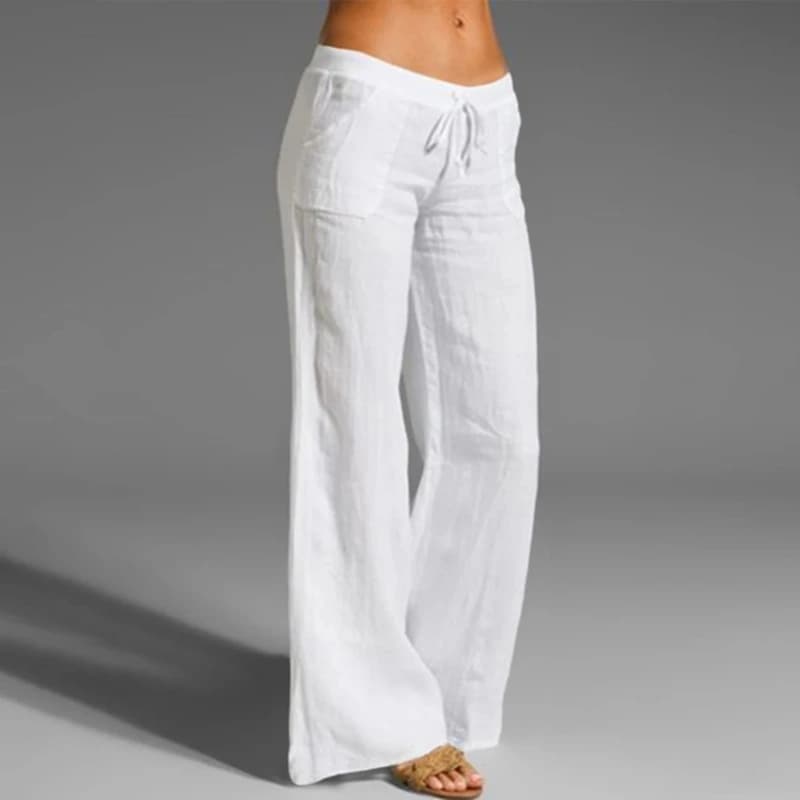 Women Wide Leg Pants Long Pants Straight Pants Flared Trousers Slim Loose Pants/Flared Pan Ladies High Waist Solid Casual Flat