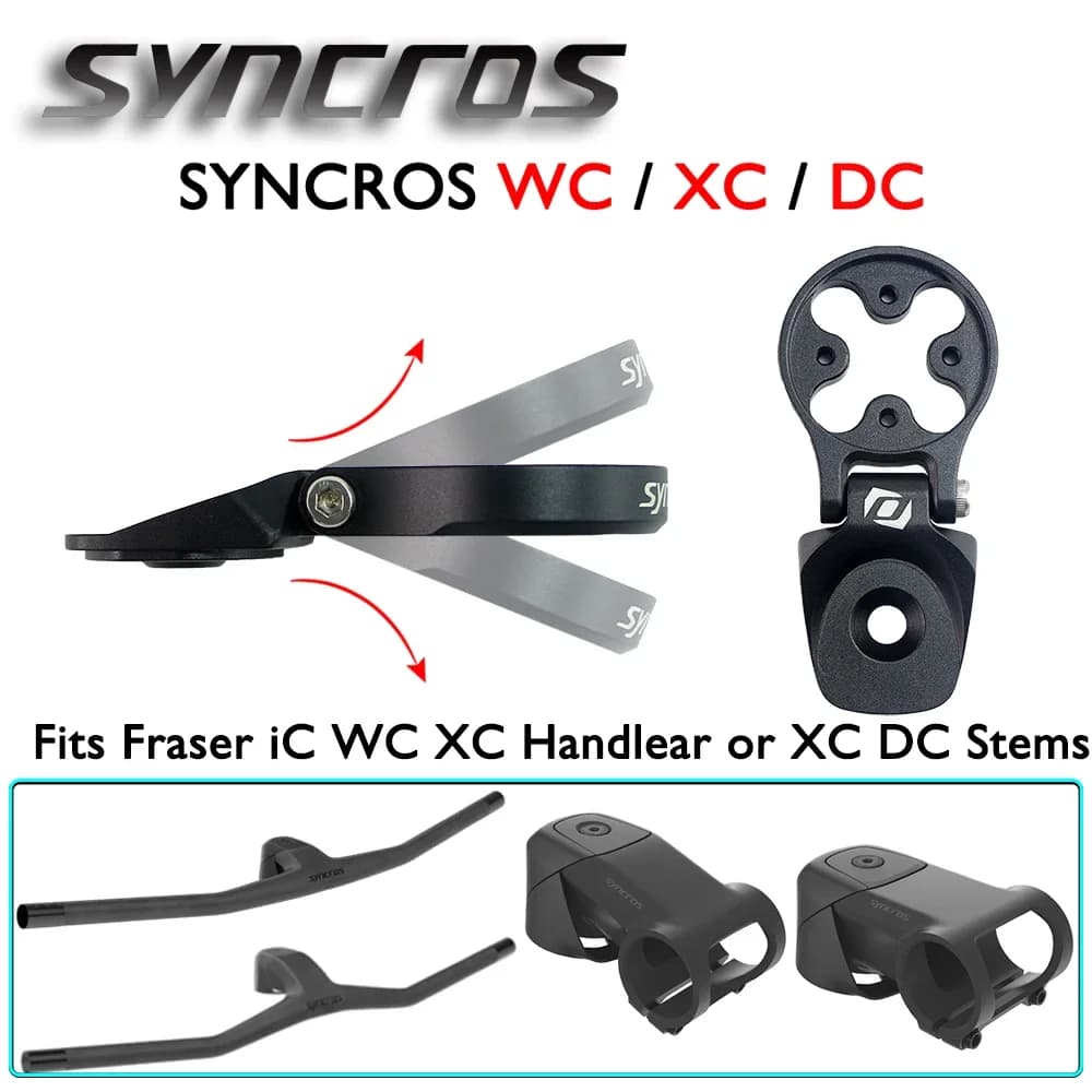 Syncros Bike Computer Stand Garmin/Bryton/Wahoo Aluminum Alloy Top Cover FRASER IC SL XC/DC/AN Series Bars Bicycle Accessories