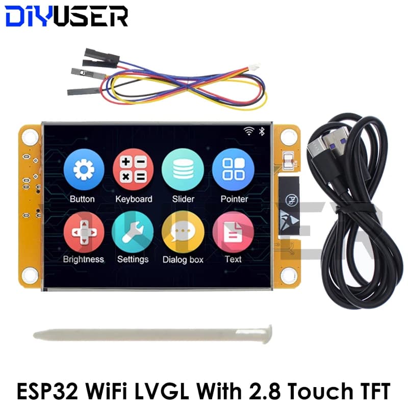 ESP32 Arduino LVGL WIFI&Bluetooth Development Board 2.8 " 240*320 Smart Display Screen 2.8inch LCD TFT Module With Touch WROOM