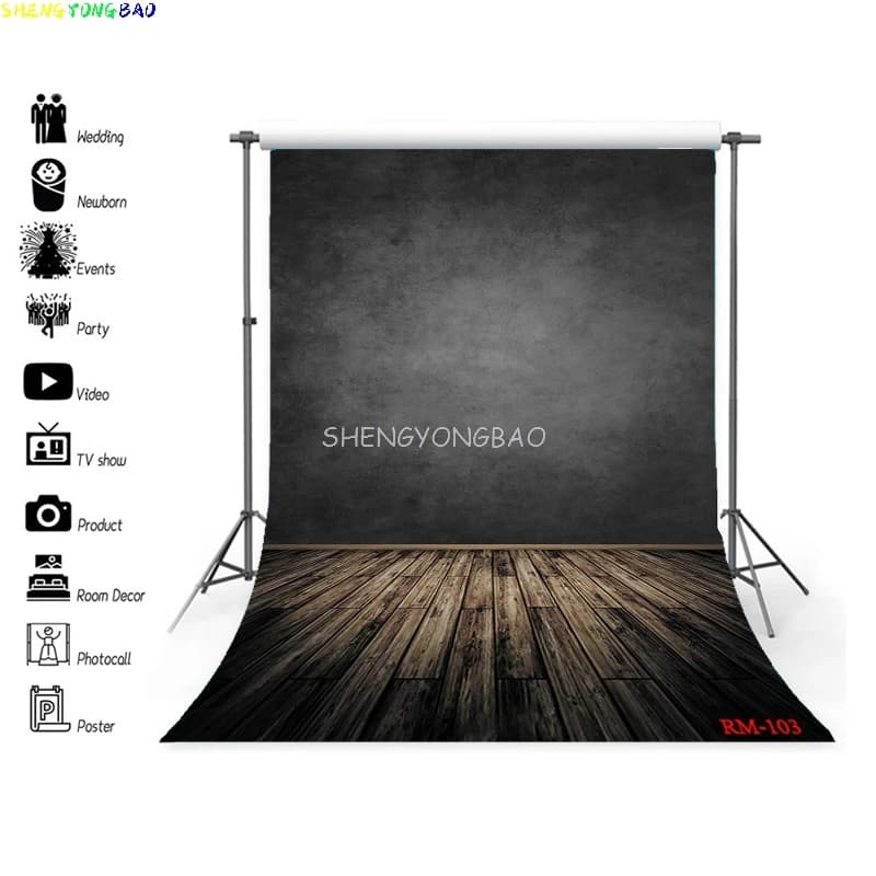 SHENGYONGBAO Vintage Portrait Theme Photography Backdrops Props Texture Grunge Abstract Family Photo Studio Background SL-10