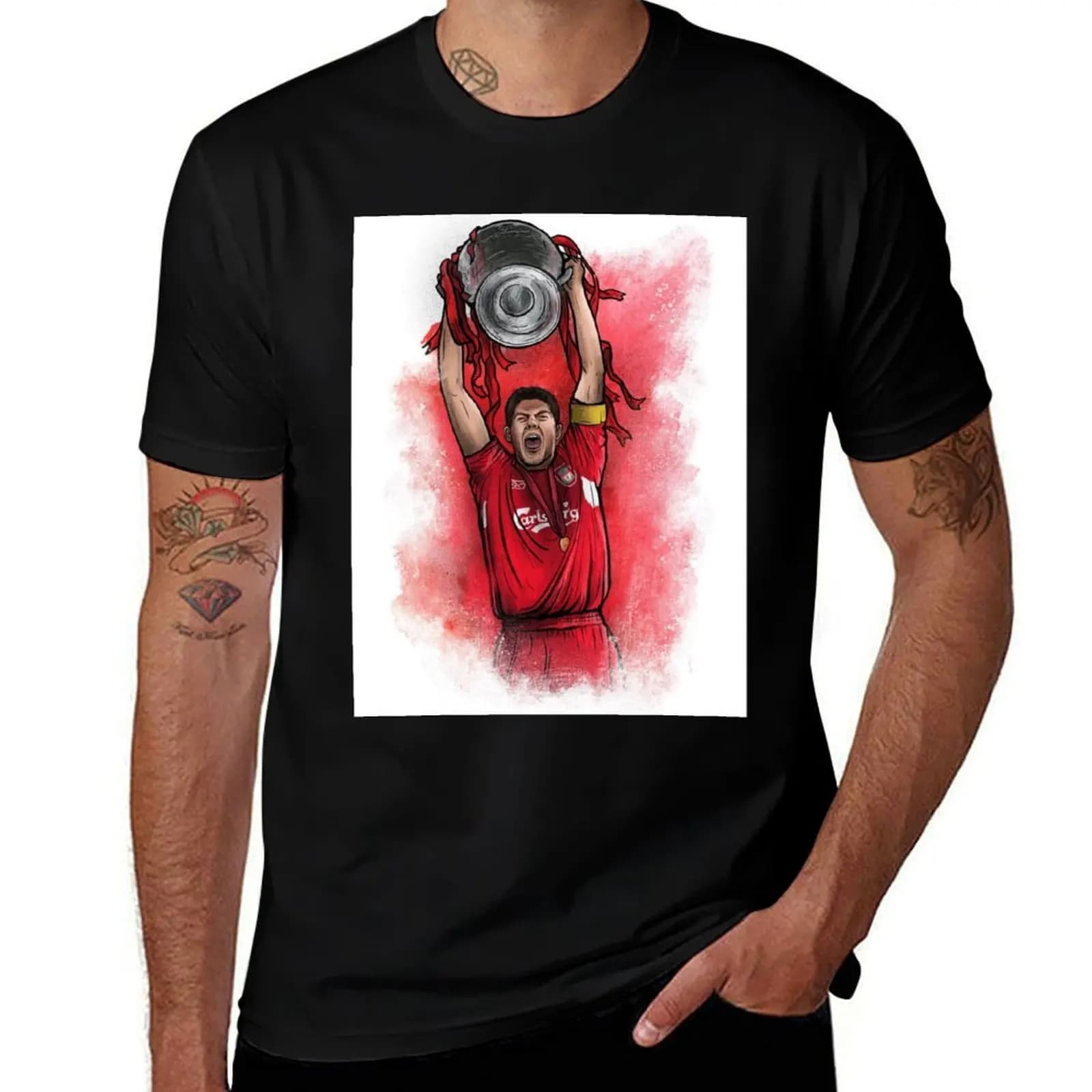 gerrard T-Shirt rapper graphic tees vintage graphic tee custom shirt quick drying mens workout shirts