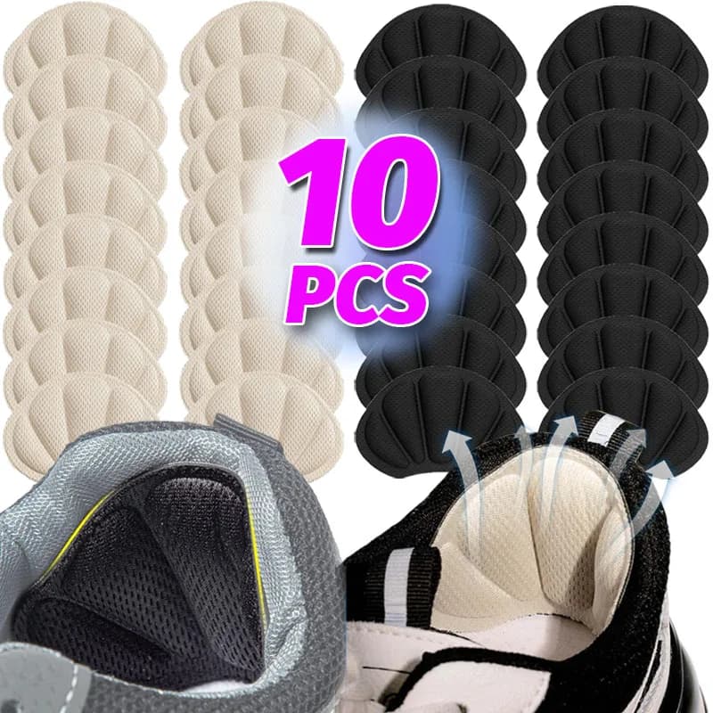 10PCS Anti-Pain Heel Stickers Insoles Patch Adhesive Cushion Pads Adjustable Heel Protector Sports Sneaker Shoes Back Sticker
