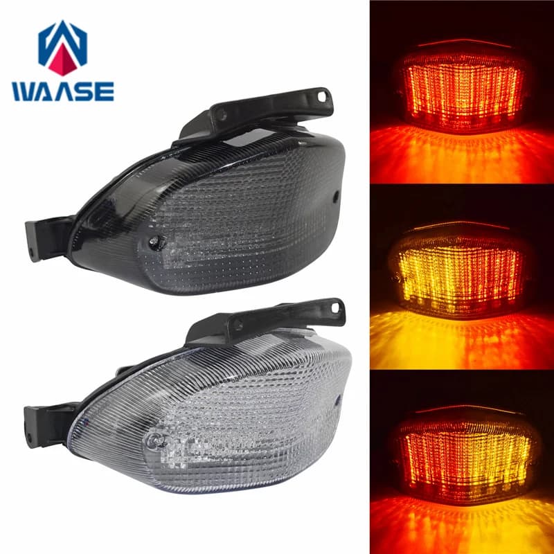 WAASE E-Marked Rear Tail Brake Turn Signals Integrated Led Light For Suzuki GSXR750 GSXR GSX-R 750 2000 2001 2002 2003