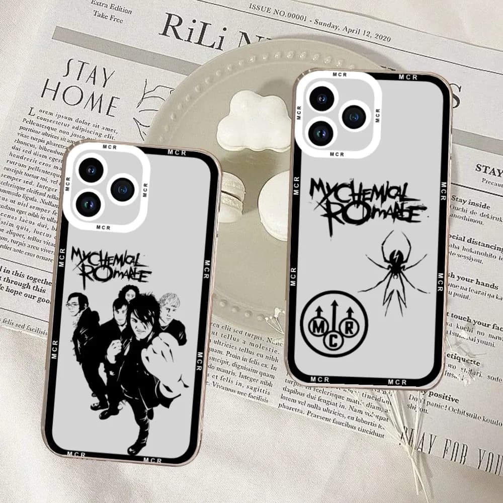 MCR My Chemical Romance Band Phone Case For Samsung S20 S21 S22 S23 ULTRA PLUS LITE Transparent Shell