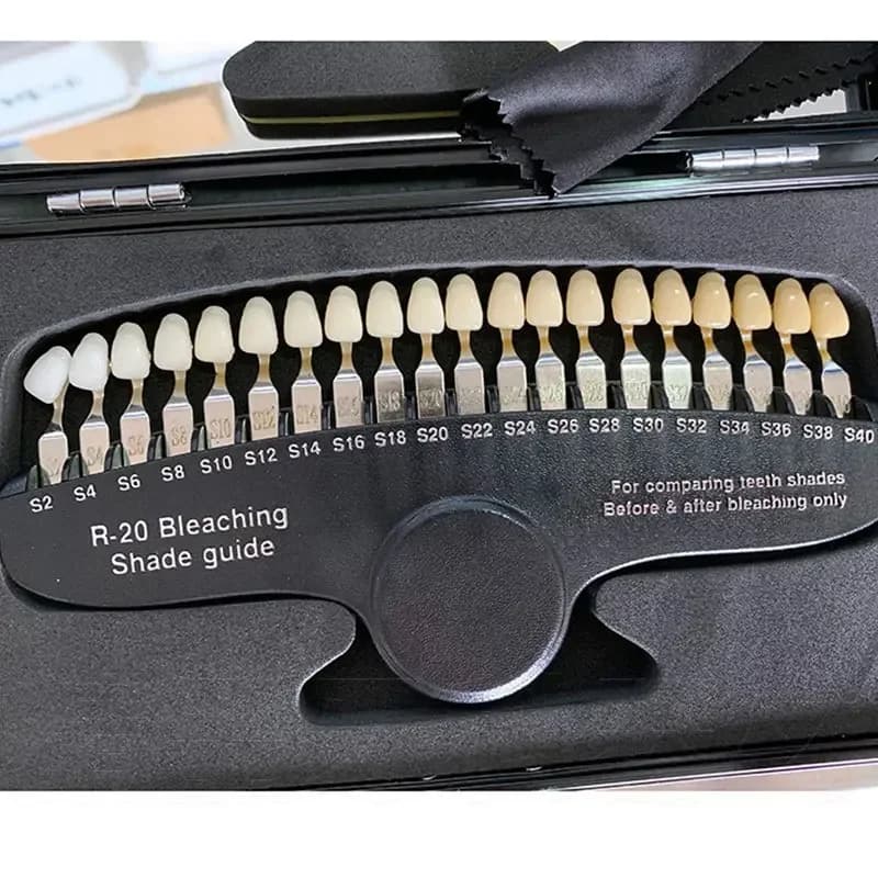 Dental dental color comparison board 3D resin color comparison whitening oral porcelain tooth color scale board comparison card