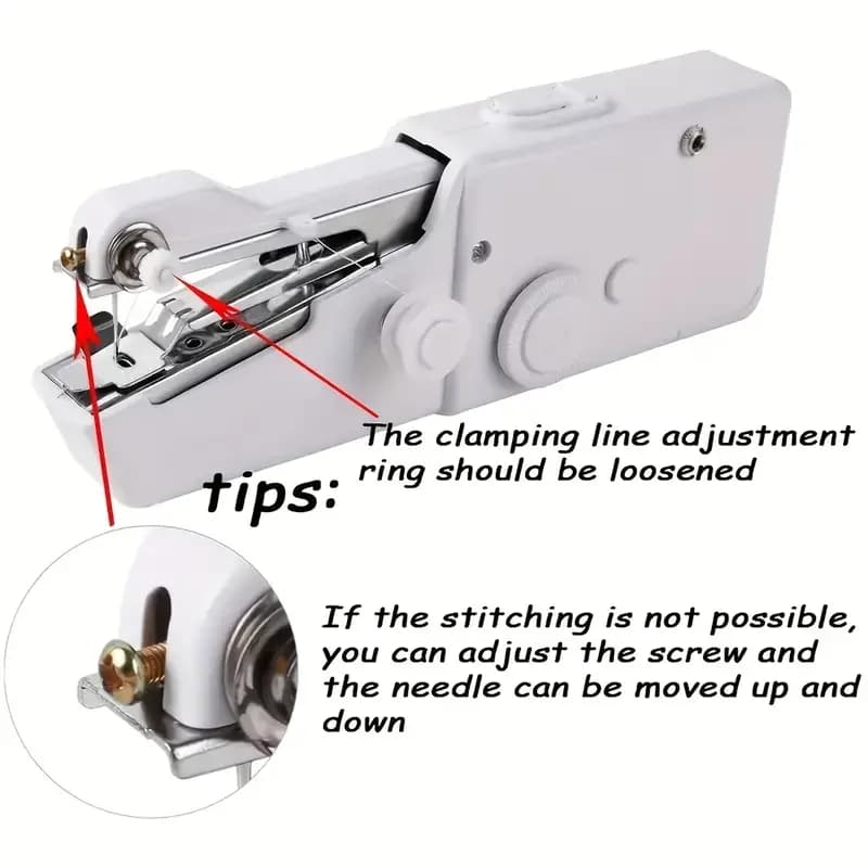 1pc Handheld Sewing Machine Mini Sewing Machine, Portable Sewing Machine Quick Handheld Sewing Tool