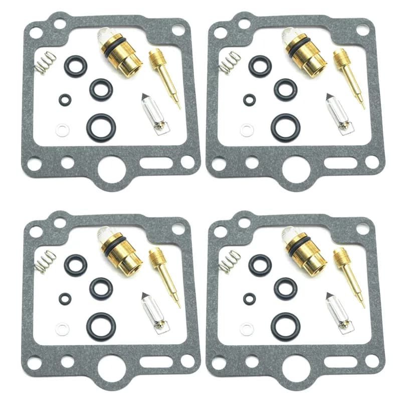 For Yamaha XJR1300 XJR1300SP 1998 1999 2000 2001 XJR 1300 Carburetor Repair Kit Chamber Gasket Float Valve Air Mixture Screw 4X