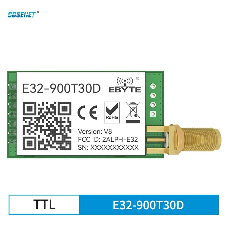 Long Range LoRa 915MHz RF Module CDEBYTE E32-900T30D 1W 915 MHz Wireless Transceiver iot Transmitter Receiver
