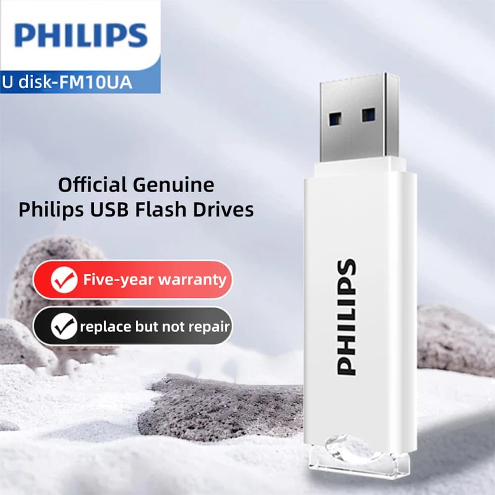 PHILIPS USB Flash Drive 2.0, 64GB, Storage Expansion for Photos, Videos, Music, Files