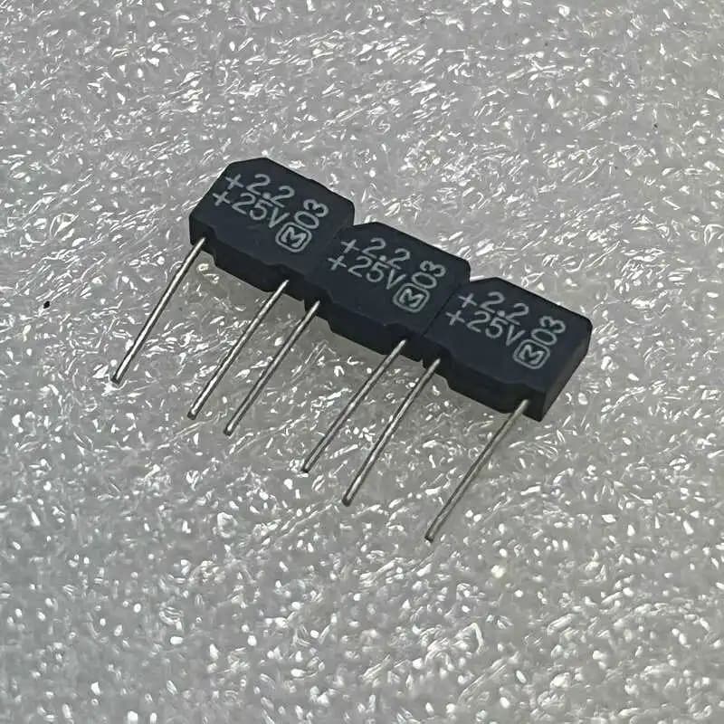 10PCS/LOT ECSZ25HS2R2S  2.2UF 25V Matsushita Vertical Electric Wood Tantalum Electrolytic Capacitor