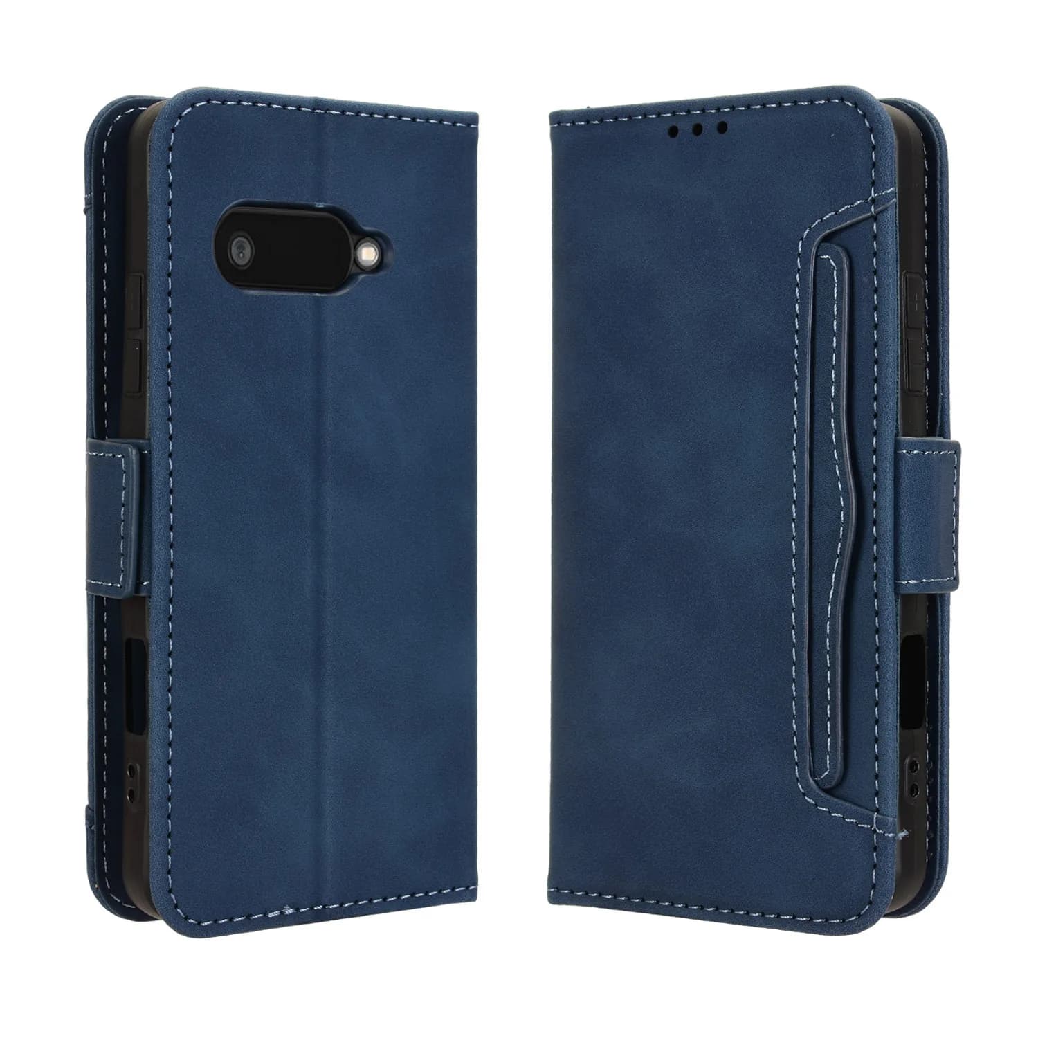 Flip Leather Cover For Kyocera Digno BX3 5.8 inch Separate Type Magnetic button Many Card Slot Wallet Fall prevention Phone Case