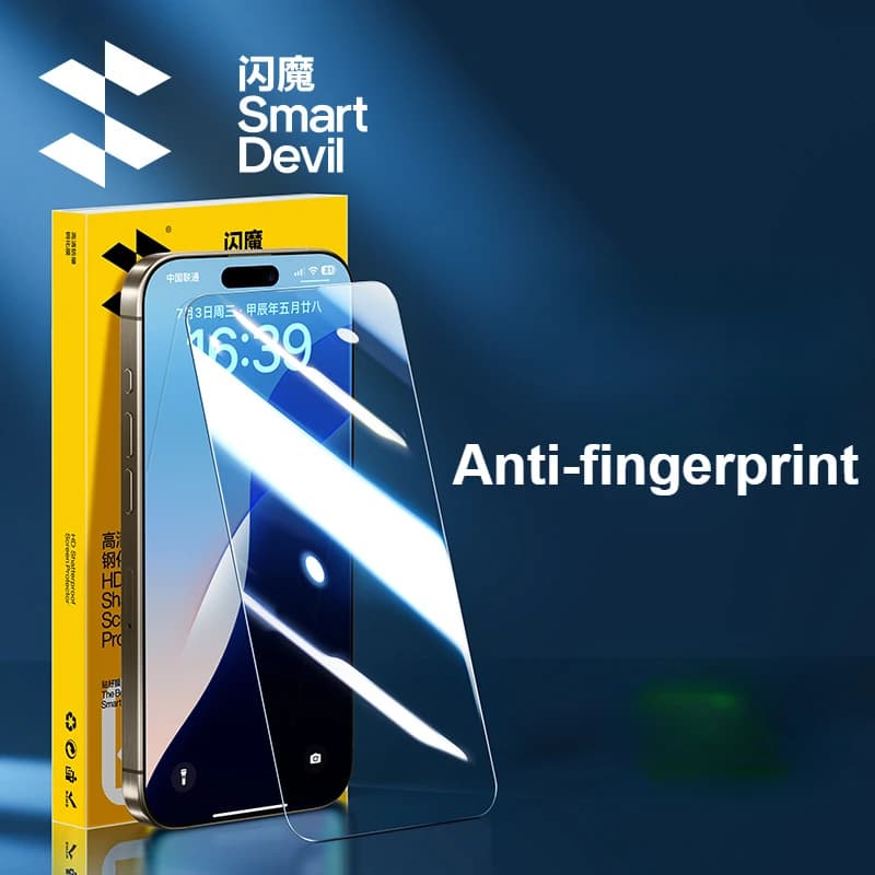 SmartDevil HD Tempered Glass Film for iPhone 16 Pro Max Privacy Screen Protector for iPhone 16Pro 16 16Plus 16e Anti-fingerprint
