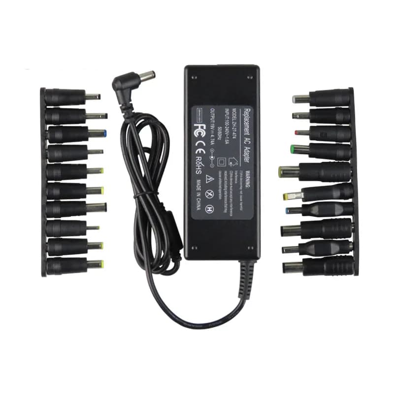19V 4.74A 90W Universal Laptop Adapter Charger Set 20 Detachable Plugs Multiple Models for Notebooks Dell HP Toshiba Acer ASUS
