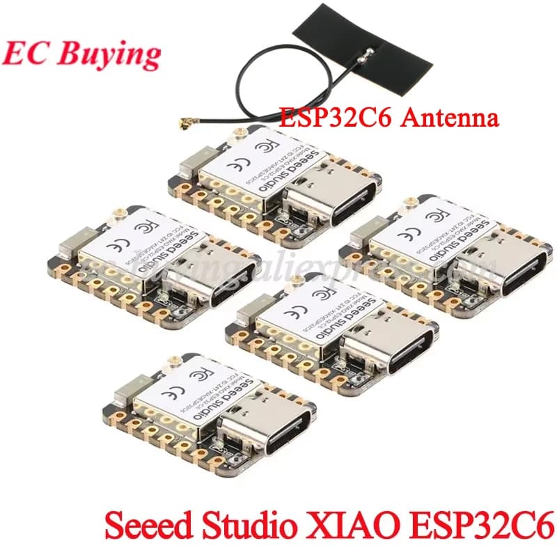 10Pcs/1pc Seed Studio XIAO ESP32 Seeed Studio ESP32C6 WiFi 6+Bluetooth- Ble 5 Support Zigbee Matter Board Wi-Fi Wireless Module