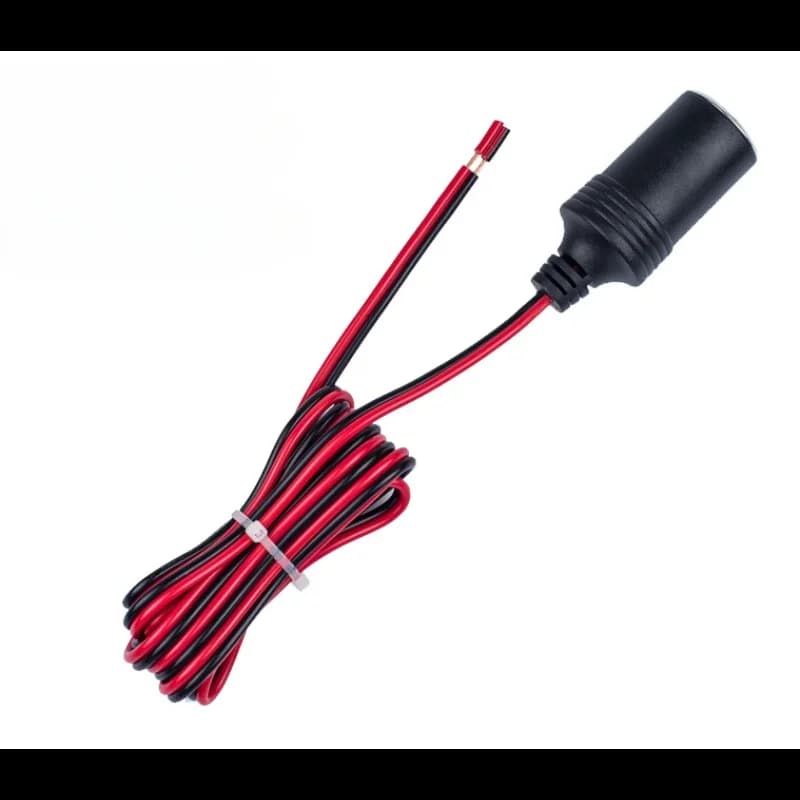 1pcs 12V 24V Cigarette Lighter with 30cm Cable Wire Cord Power Supply Socket 15A Male Plug Adapter Auto Connector Outlet Charger
