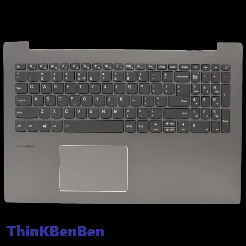US English Mineral Gray Keyboard Upper Case Palmrest Shell Cover For Lenovo Ideapad 520 15 15IKB 5CB0N98675