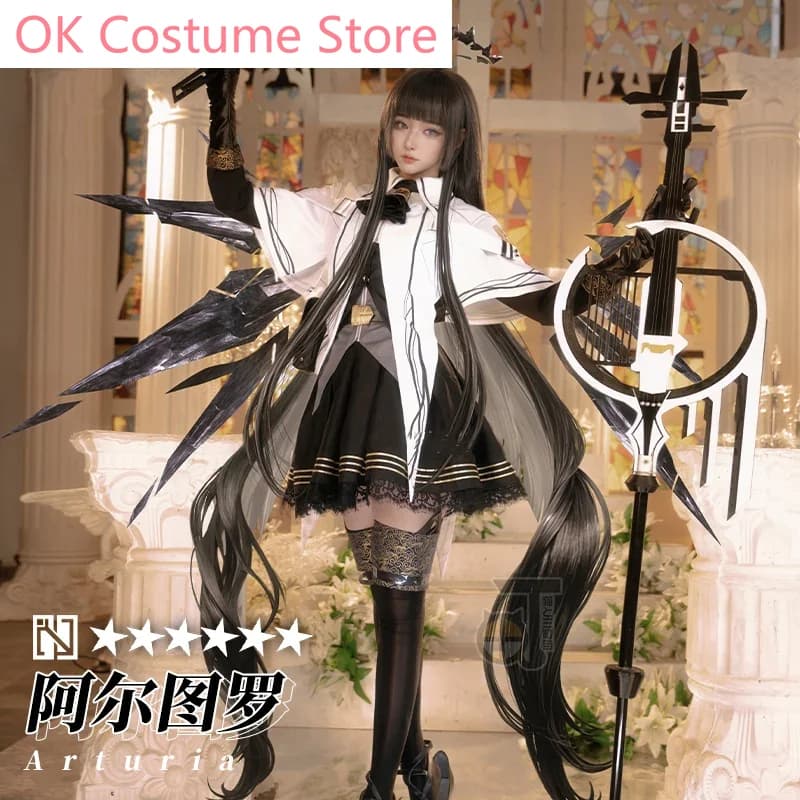 Arknights Virtuosa Arturia Giallo Fashion Game Suit Lovely Cosplay Costume Halloween Party Role Play Outfit Women