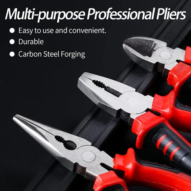 Electric Wire Pliers Large Opening Sharp Multifunction Tool for Cutting Twisting Gripping Metal Wires Heavy Duty Industrial Tool