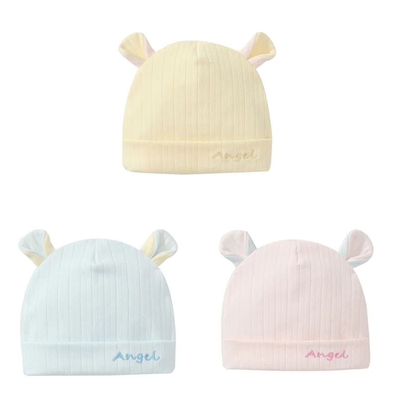 Toddler Newborn Baby Hat Bear Ears Boys and Girls Beanie Caps Infant Hats for 0-6 Months Kids Children