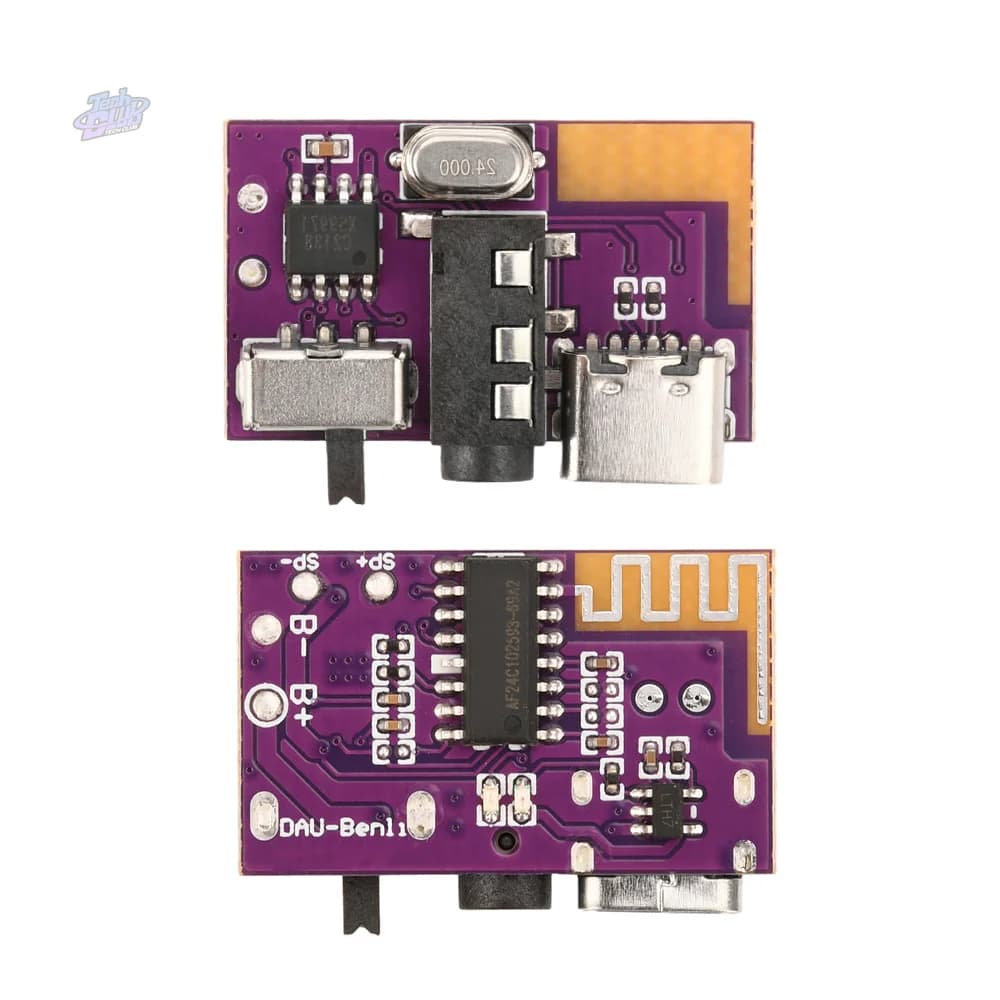 DC 3.5V-5V 5W Bluetooth -compatibe 5.4 Mono Amplifier Decoder =MP3 Player TWS 3.5mm AUX Module Receiver DIY Handmade Speaker