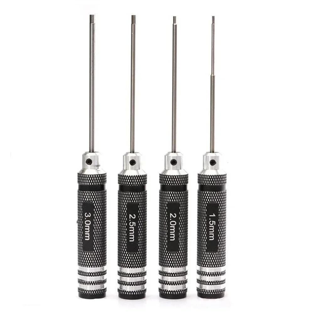 1Pcs Top Quality Titanium Nitride TiNi Hex Driver Wrench Screwdriver  1.5mm/2mm/2.5mm/3.0mm For RC Helicopter