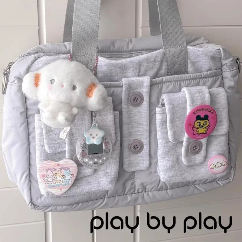 GAINNY Y2k Vintage Tote Bag Women Korean Fashion Luxury Designer Ita Bag Female Large Capacity University Shoulder Bag Harajuku