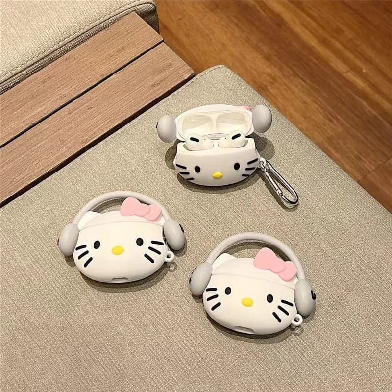 Hello Kitty Sanrio Earphone Protective Case Cute Girl for Airpods 1 2 3 Pro 2 Soft Kawaii Bluetooth Earphone Case Gift