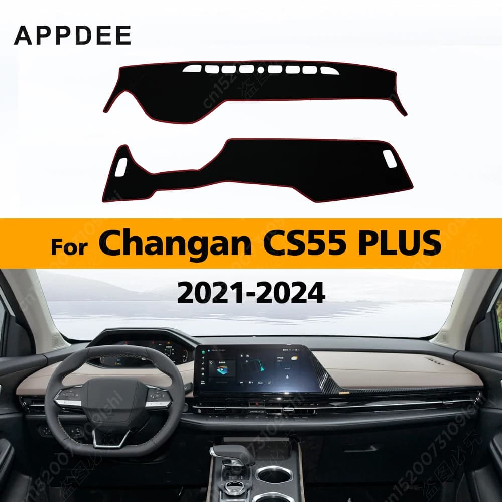 Car Dashboard Cover For Changan CS55 PLUS 2021 2022 2023 2024 Dash Mat Sun Shade Anti-UV Carpets Car Accessories