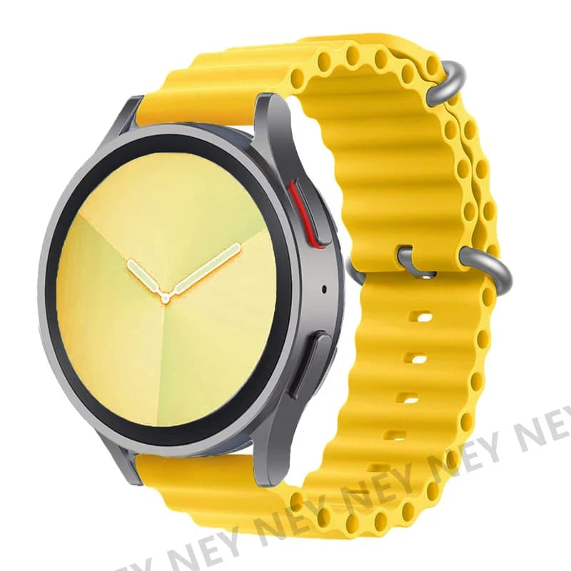 Ocean watch band For Samsung Galaxy Watch7 6 4-classic/5-Pro/active 2/Gear Silicone 22mm 20mm Bracelet Huawei GT 2 3 pro strap