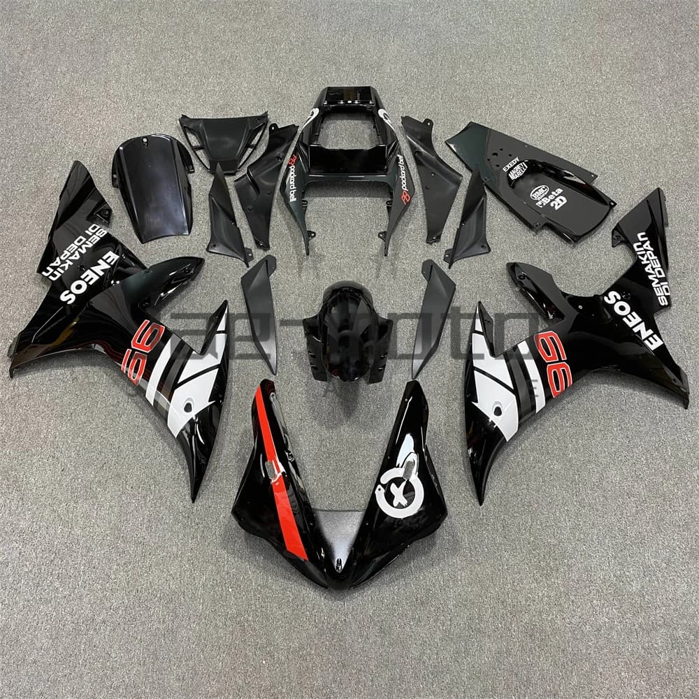For YZF R1 2002 2003 Motorcycle Bodywork Set High Quality Injection ABS Plastics Fairings Accessories Black C
