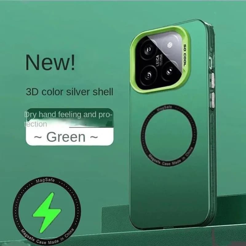 For Magsafe Wireless Charging Matte Frosted Case For Xiaomi 14 15 13T 14T Pro Poco X6 F6 M6 F7 X7 Pro 15 ultra Shockproof Cover